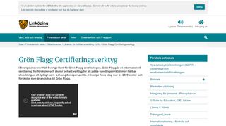 
                            6. Grön Flagg Certifieringsverktyg - linkoping.se