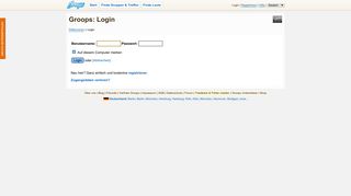 
                            6. Groops: Login bei Groops.de