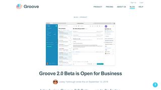 
                            6. Groove 2.0 Beta is Open for Business - GrooveHQ