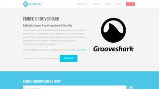 
                            6. Grooveshark Embed Provider | Embedly