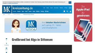
                            11. Großbrand bei Alga in Sittensen | Landkreis Rotenburg - Kreiszeitung