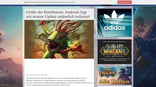 
                            10. Größe der Hearthstone Android-App mit neuem Update ordentlich ...