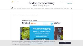 
                            7. Große Lücken im Ausländer-Register - Politik - Süddeutsche.de