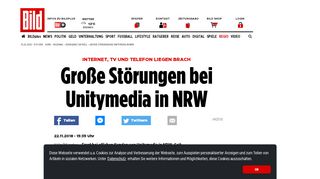 
                            9. Große Störungen bei Unitymedia in NRW - Ruhrgebiet - Bild.de