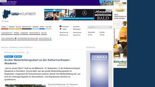 
                            13. Großer Weiterbildungsstart an der Katharina-Kasper-Akademie | WW ...