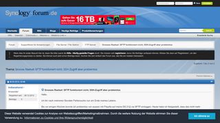 
                            2. Grosses Raetsel: SFTP funktioniert nicht, SSH-Zugriff aber ...