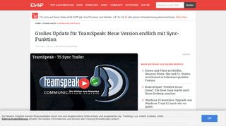 
                            11. Großes Update für TeamSpeak: Neue Version endlich mit Sync ... - Chip