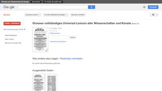 
                            8. Grosses vollständiges Universal Lexicon aller Wissenschaften und Künste