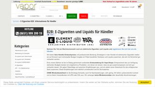 
                            10. Großhandel Elektrische Zigaretten und Liquids: Preise und ...