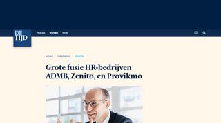 
                            11. Grote fusie HR-bedrijven ADMB, Zenito, en Provikmo | De Tijd