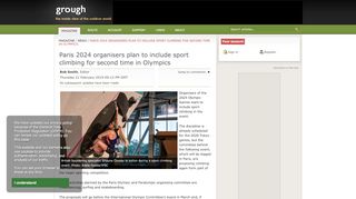 
                            8. grough — Paris 2024 organisers plan to include sport ...