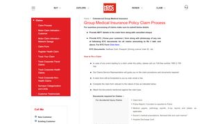 
                            2. Group Medical Insurance Policy Claim Process - HDFC ERGO