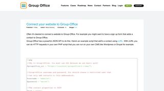 
                            3. Group Office - Connect your website to Group-Office