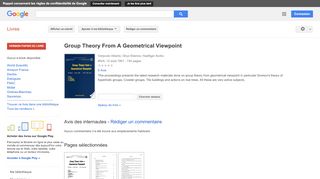 
                            9. Group Theory From A Geometrical Viewpoint
