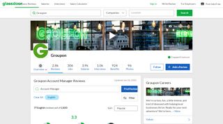 
                            9. Groupon Account Manager Reviews | Glassdoor