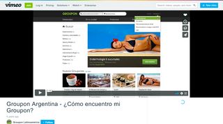 
                            10. Groupon Argentina - ¿Cómo encuentro mi Groupon? on Vimeo