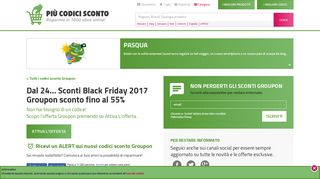 
                            8. Groupon: Dal 24... Sconti Black Friday 2017 Groupon sconto fino al 55 ...