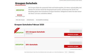 
                            12. Groupon Gutschein Februar 2019 | Jetzt 25% + 20% Rabatt sichern