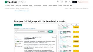 
                            7. Groupon ?- If I sign up, will I be inundated w emails - Las Vegas ...