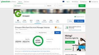 
                            11. Groupon Merchant Services Manager Salary | Glassdoor.com.au