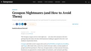 
                            8. Groupon Nightmares (and How to Avoid Them) - Entrepreneur