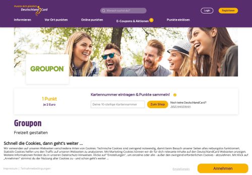 
                            9. Groupon online kaufen & Punkte sammeln | DeutschlandCard