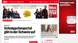 
                            7. Groupon: Schnäppchenportal gibt in der Schweiz auf - Blick