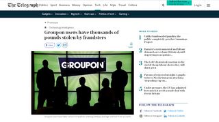 
                            9. Groupon users have thousands of pounds stolen by fraudsters
