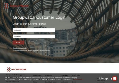 
                            1. Groupware Customer Login | Groupware Technology
