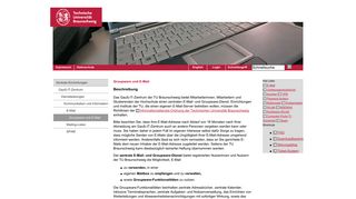 
                            3. Groupware und E-Mail @ TU Braunschweig