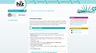 
                            2. Groupware Zimbra - Hochschul-IT-Zentrum des Saarlandes