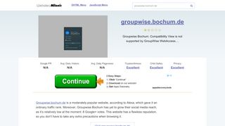 
                            3. Groupwise.bochum.de website. GroupWise.