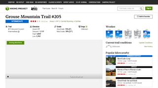 
                            10. Grouse Mountain Trail #205 Hiking Trail, Buffalo, Wyoming