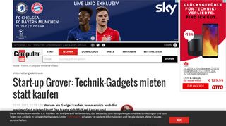 
                            5. Grover: Technik-Gadgets auf Miete - COMPUTER BILD