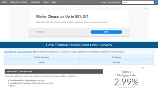 
                            5. Grow Financial Federal Credit Union Services - Credit Unions Online