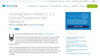 
                            10. Growing Islamic Relief's 1-2-1 Orphan Programme with Salesforce ...