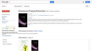 
                            11. Growing your Property Partnership: Plans, Promotion and People