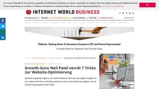 
                            8. Growth-Guru Neil Patel verrät 7 Tricks zur Website-Optimierung ...