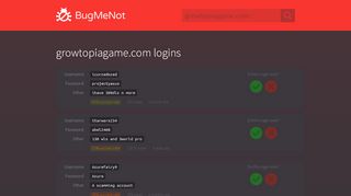 
                            6. growtopiagame.com passwords - BugMeNot