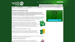 
                            4. GRS-Batterien - Behälter bestellen - Stiftung Gemeinsames ...