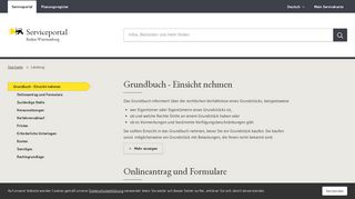 
                            7. Grundbuch - Einsicht nehmen - Serviceportal Baden-Württemberg