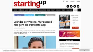 
                            3. Gründer der Woche: MyPostcard – hier geht die Postkarte App ...