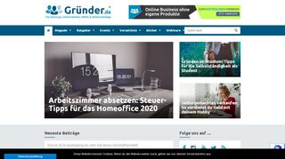 
                            3. Gründer.de: Für Startups, Unternehmer, KMUs und Selbstständige