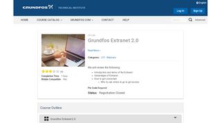 
                            13. Grundfos Extranet 2.0 | Grundfos Technical Institute - BlueVolt