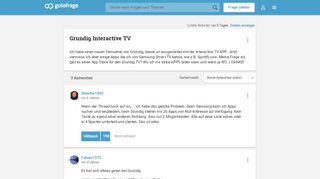 
                            4. Grundig Interactive TV (Fernseher, App Store) - Gutefrage