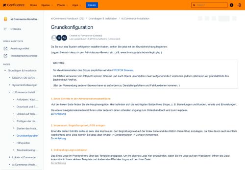 
                            9. Grundkonfiguration - xt:Commerce Handbuch (DE) - xt:Commerce wiki ...