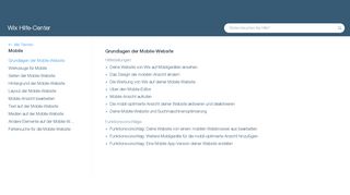 
                            4. Grundlagen der Mobile-Ansicht | Support Zentrum | Wix.com