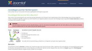 
                            8. Grundlagen Joomla! Rechte-System