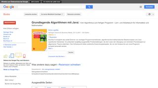 
                            11. Grundlegende Algorithmen mit Java: Vom Algorithmus zum fertigen ...