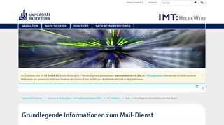 
                            6. Grundlegende Informationen zum Mail-Dienst – IMT:HilfeWiki